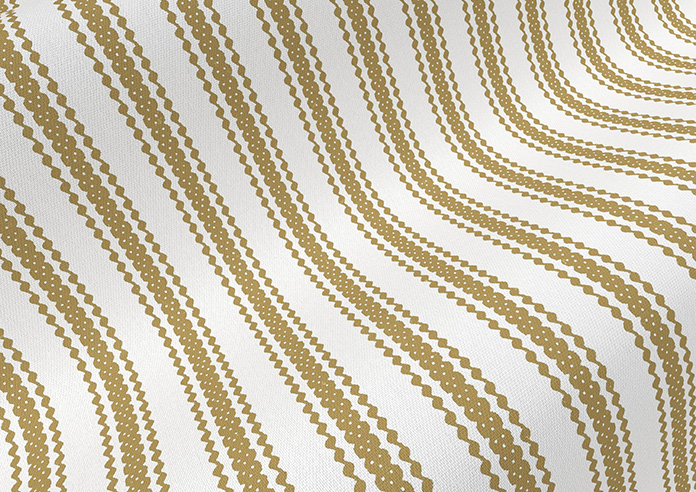 Lace Stripes, Treasure - Made to Measure Curtains - Image 4